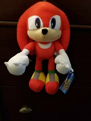 KNUCKLES Sonic the Hedgehog 12" Plush Stuffed Doll New With Tag Authentic SEGA - Image 1 of 4