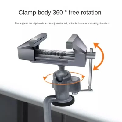 Vise Small Multifunctional Universal Mini Home Small Table Vise Workbench Foto 1 de 4