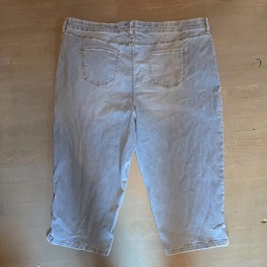 Croft & Barrow Capri Jeans Damen Gr. 22W Pull On Taschen Stretch. F - Bild 1 von 7
