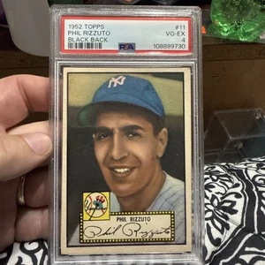 1952 Topps Phil Rizzuto #11 Black Back PSA 4 New York Yankees MVP HOF Scooter - Bild 1 von 24