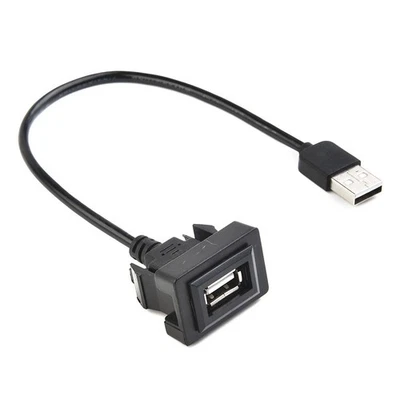 For-Toyota Dashboard Flush Mount USB Car Male To Female Extension Cable-Adapters - Image 1 of 4