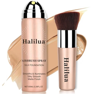 Airbrush Foundation Spray with Brush – Full Coverage Magic Minerals Hydrating - Image 1 of 4