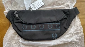 BNWT Fred Perry Contrast Taped Crossbody Waist Bum Bag Original Guaranteed - Picture 1 of 15