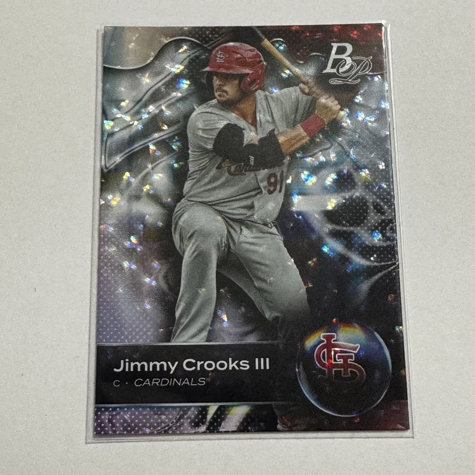 2023 Bowman Platinum #TOP-37 Jimmy Crooks III Top Prospects Ice Foil - Image 1 of 1