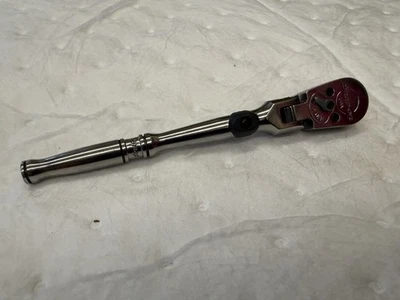 "Trinquete de cabeza flexible de accionamiento Snap On T841 1/4"" usado" Foto 1 de 4