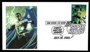 MayfairStamps US FDC 2006 California Green Lantern DC Comics First Day Cover aat - Picture 1 of 2