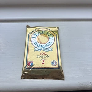 1992 Leaf Baseball Cards Series 2 One Unopened Pack - Picture 1 of 3
