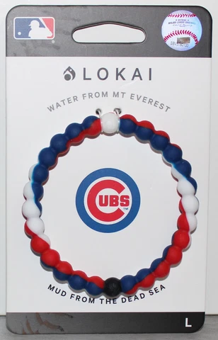 LOKAI BRACELET SIZE LARGE NEW ON CARD ~MLB BASEBALL CHICAGO CUBS~ Cover