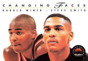 1993-94 SkyBox #305 Harold Miner Steve Smith Miami Heat