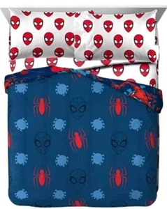 Spider-Man Spidey Daze Kids Reversible Queen Bed Set-W5955717862 - Picture 1 of 7
