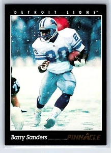 1993 Pinnacle Football Card #200 - Barry Sanders Detroit Lions Mint Hall of Fame - Picture 1 of 2