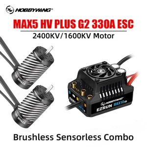 Hobbywing EzRun MAX5 G2 Brushless 330A ESC 5690 56118 Motor for 1/8 1/7 RC Car - Bild 1 von 25