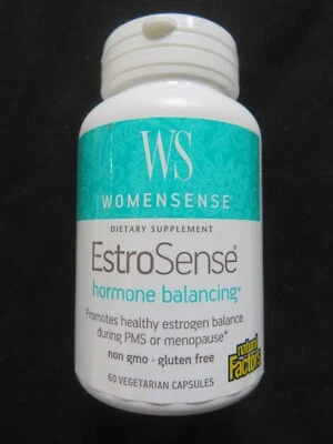 Equilibrio hormonal Natural Factors WomenSense EstroSense 60 cápsulas vegetarianas Foto 1 de 2