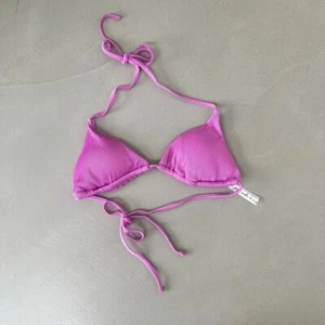 Urban Outfitters Out From Under Vivien Ribbed Triangle Bikini Top. Purple. XL. - Picture 1 of 7
