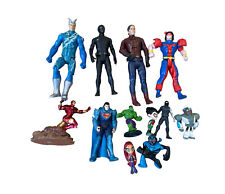Lot Of 12 Superhero Action Figures Marvel DC The Flash Iron Man Spider-Man