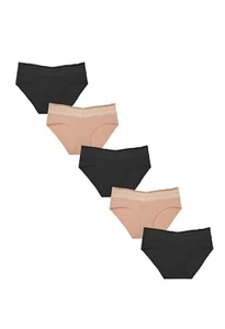 Women Panties.High Quality And Famous Brand 5 Pack .cotton Very Much Comfortable - Picture 1 of 9