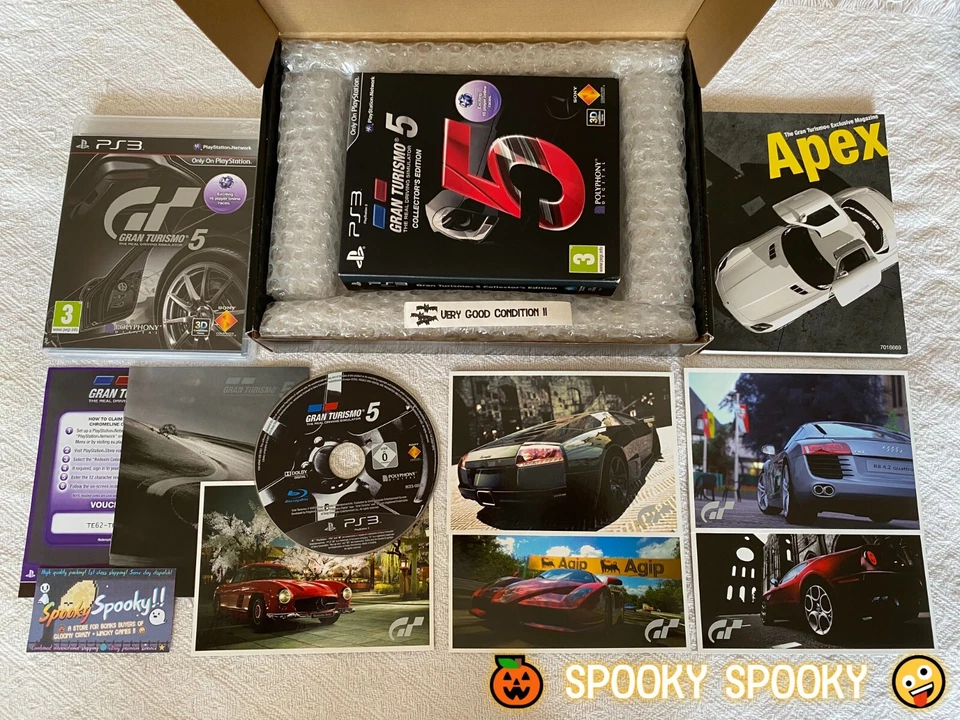 Gran Turismo 5 Collectors Edition PS3 - UK PAL VGC CIB Post Cards Guide Sleeve - Image 1 of 4