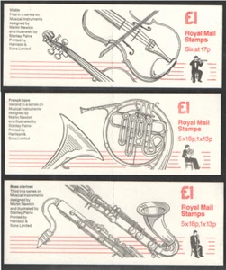 FH5 to FH7 Musical Instruments Series £1 folded booklets. Each sold separately. - Picture 1 of 4