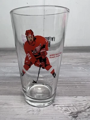 Detroit Redwings I’m From Hockeytown Collector Series Glass Kirk Maltby 5 of 6 - Image 1 of 2