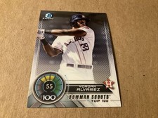 YORDAN ALVAREZ 2018 Bowman Chrome BOWMAN SCOUTS TOP 100 Houston Astros 