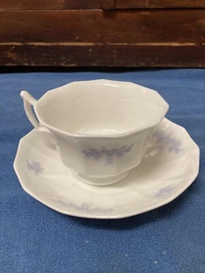 Chelsea Porcelain Tea Cup Saucer Antique 19th C. Grandmothers Ware Grapes - Picture 1 of 9