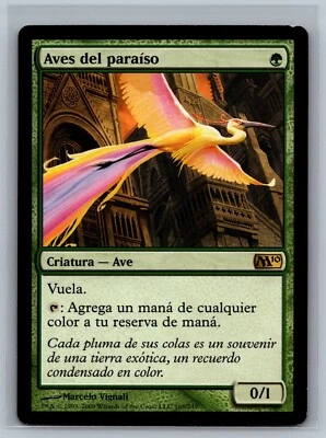 Magic The Gathering SPANISH Magic 2010 Birds of Paradise #168/249 MTG TCG M10 - Image 1 of 2