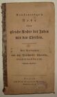 Jewish Judaica Antique 1820S? German Germany Jews Equal Rights Booklet Rare