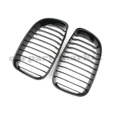 2x Front Kidney Grilles Grills For BMW E81/E82/E87/E88 120i 125i 128i 135i 07~13 - Image 1 of 4