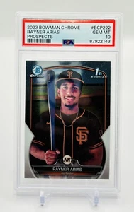 2023 Bowman Chrome Rayner Arias 1st Prospect #BCP222 PSA 10 Gem Mint Giants - Picture 1 of 2