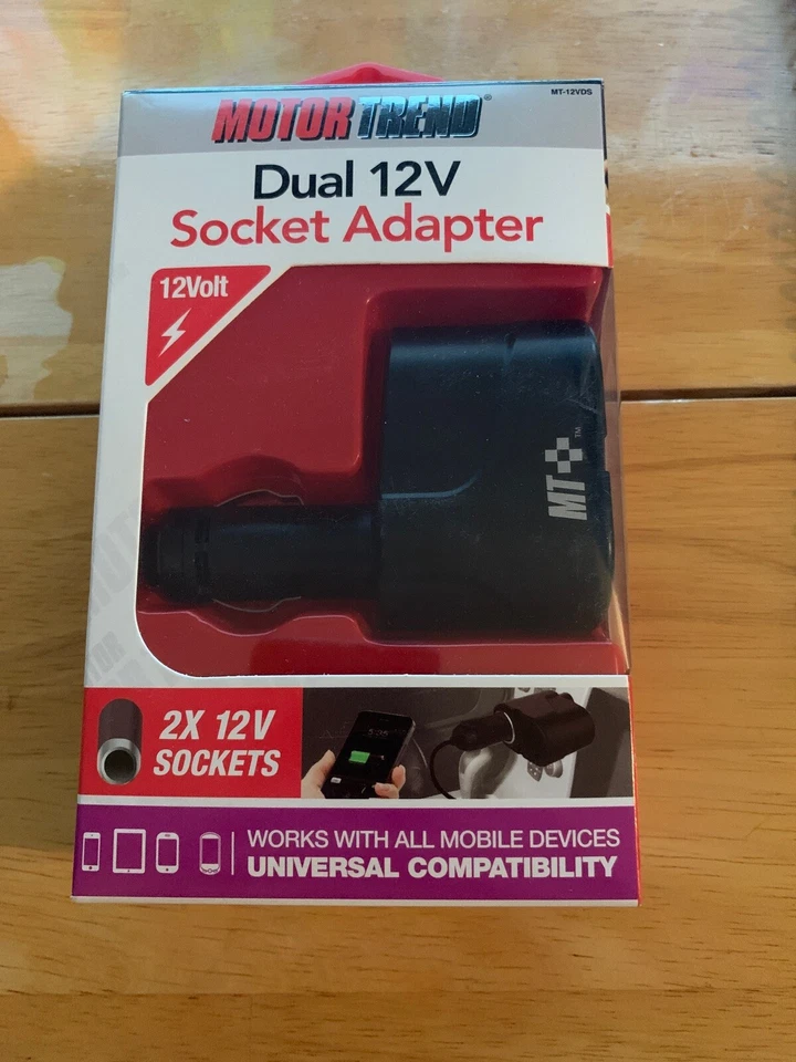 Adaptador de enchufe universal doble Motor Trend 12V 2X 12 enchufes MT-12VDS  Foto 1 de 4