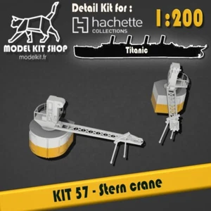 2022 Titanic HACHETTE 1:200 DETAIL SET #57 - Grue de poupe by modelkit.fr - Photo 1/4