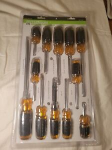 NEW in sealed package 12 Piece Pittsburgh Cushion Grip Screwdriver Set  