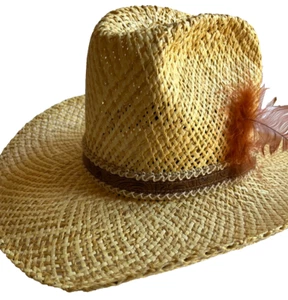 Resistol Herren Postkutsche Western Cowboy Strohhut 7 1/4 natur selbstkonform - Bild 1 von 20