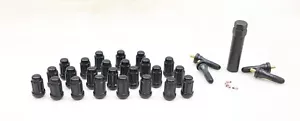 NEW Pro Comp 24-Piece M12×1.5 Spline Lug Nut Kit Black w/ Valve Stems PXA11134B - Picture 1 of 6
