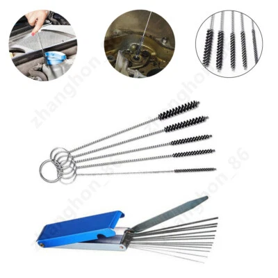 Motorcycle Carburetor Carbon Deposit Jet Cleaning Needles + Brushes For Yamaha - Image 1 of 4