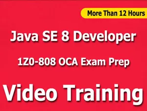 Java SE 8 Developer 1Z0-808 OCA corso di formazione video preparazione esami tutorial 12+ ore - Foto 1 di 1