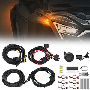 ATV UTV LED Turn Signal Light Kit w/Horn Toggle Switch For Polaris RZR Can Am X3 - Picture 1 of 12