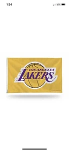 Los Angeles Lakers NBA Banner Flag 3' x 5' (36" x 60") ~ NEW - Picture 1 of 2