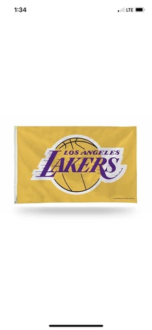 Los Angeles Lakers NBA Banner Flag 3' x 5' (36" x 60") ~ NEW Cover