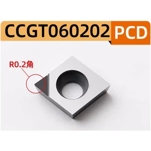 2 piezas CCGT060202 PCD diamante policristalino PCD CCGW21.50 PCD inserción de torneado - Imagen 1 de 4