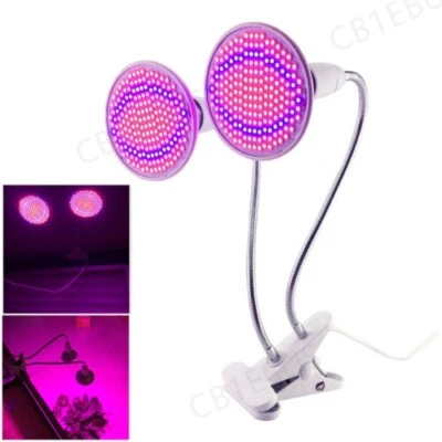 Dual Led Plant flower Grow light bulb clip holder indoor flower Greenhouse hydro - Image 1 of 4