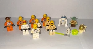 LEGO Star Wars – Lotto 11 Minifigure Originali: Yoda, R2-D2, Piloti Ribelli - Imagen 1 de 4