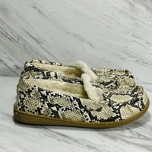 Sonoma Cozy and Warm Snake Print Moccasin Comfort Slipper Shoes Size S (5-6) - Picture 1 of 7