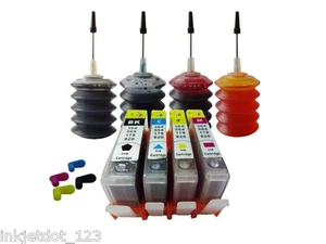 4 cartuchos recargables para tinta HP 564 XL Deskjet 3520 Officejet 4620+4x30 ml - Imagen 1 de 1