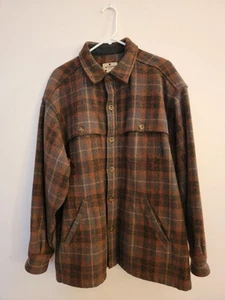 WOOLRICH MACKINAW CAPE COAT JACKET WOOL MEN XL X LARGE DARK LODEN HEATHER - Picture 1 of 16