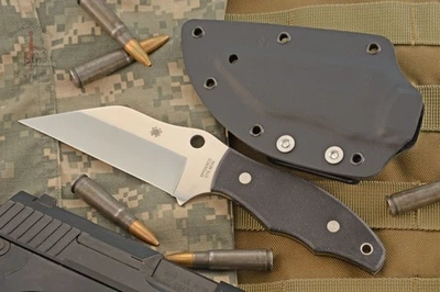 SPYDERCO RONIN 2 FIXED KNIFE CTS-BD1N SS G10 HANDLE BOLATRON SHEATH FB09GP2 - Image 1 of 4