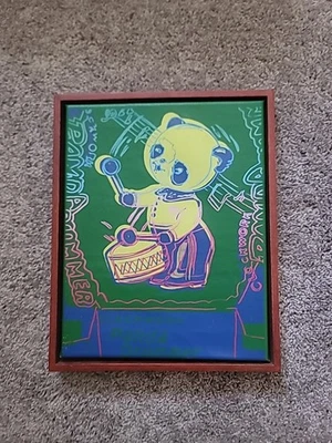 Andy Warhol: Panda Bear 1983 acrílico y serigrafía sobre lienzo 14 por 11 pulgadas Raro Foto 1 de 4