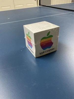 Vintage Apple Computer Rainbow Logo PAPER NOTE CUBE, Sealed!! - Image 1 of 2