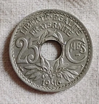 FRANCE - Rare monnaie de 20 centimes Lindauer de 1916 souligné / Petit tirage - Photo 1/2