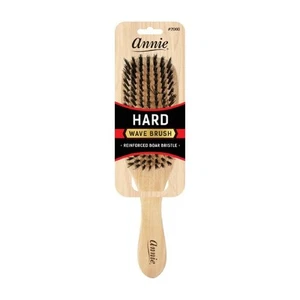 Annie Hard Wave Boar & Nylon Bristle Brush Light Brown - Picture 1 of 1